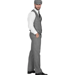 SALE Herren-Kostüm wilde 20er, schwarz-weiß, Gr. 48