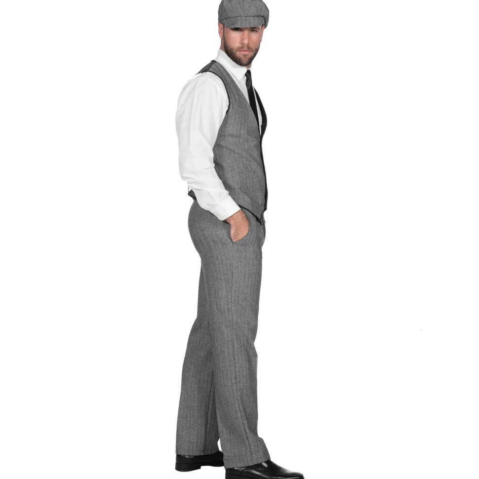 SALE Herren-Kostüm wilde 20er, schwarz-weiß, Gr. 48