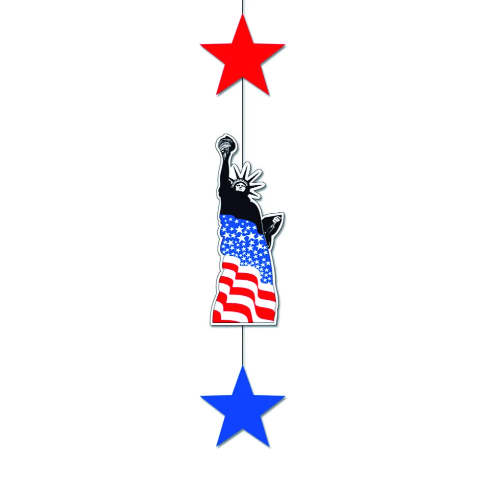 SALE Hänge-Girlande USA Freiheitsstatue, 105 cm