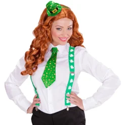 SALE Hosenträger mit Klee, St. Patrick