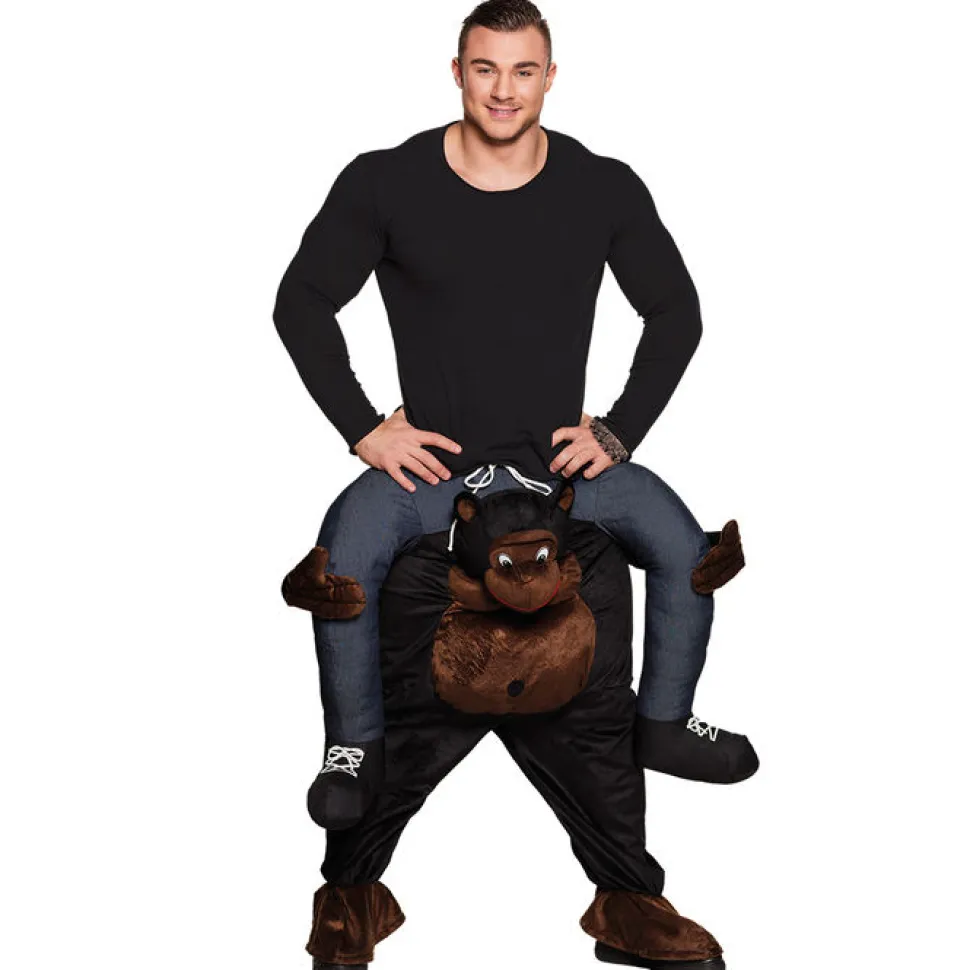 SALE Huckepack-Kostüm Gorilla, Einheitsgröße