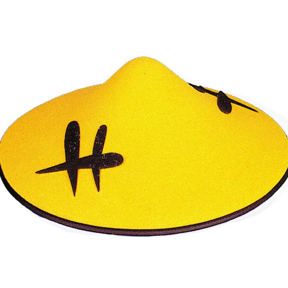 SALE Hut Chinese gelb, Ø 34 cm