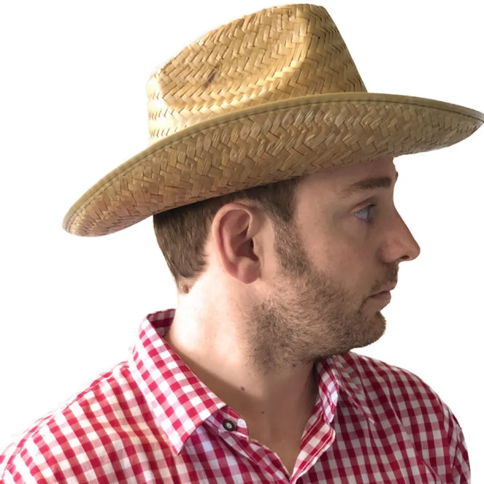 SALE Hut Cowboy Dallas aus Stroh, Einheitsgröße