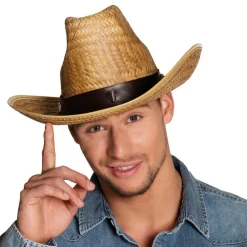 SALE Hut Cowboy Dallas aus Stroh, Einheitsgröße