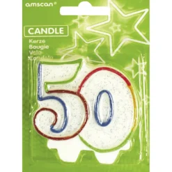SALE Kerze 50 mit Glitter