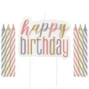 SALE Kerzen-Set Happy Birthday zum Einstecken in Kuchen & Co., 7-teilig