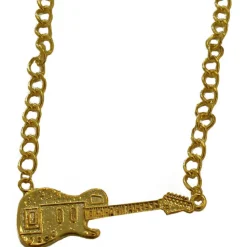 SALE Kette Gitarre, gold