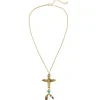 SALE Kette Indianer, mit Totem und Topas-Stein