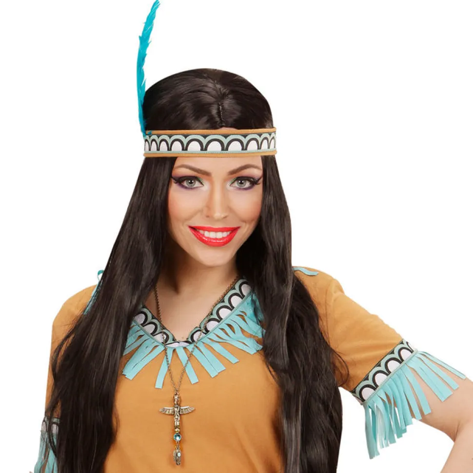 SALE Kette Indianer, mit Totem und Topas-Stein