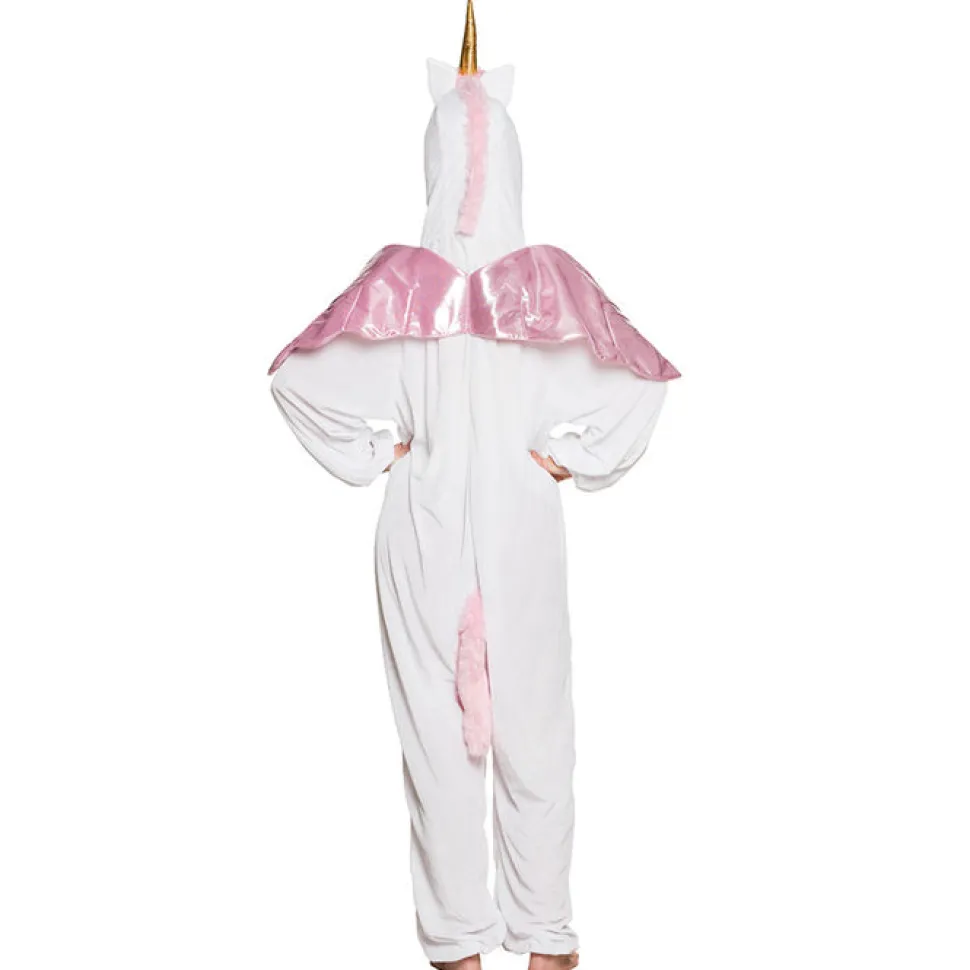 SALE Kinder-Kostüm Overall Einhorn, Gr. M bis 140cm Körpergröße - Plüschkostüm, Tierkostüm