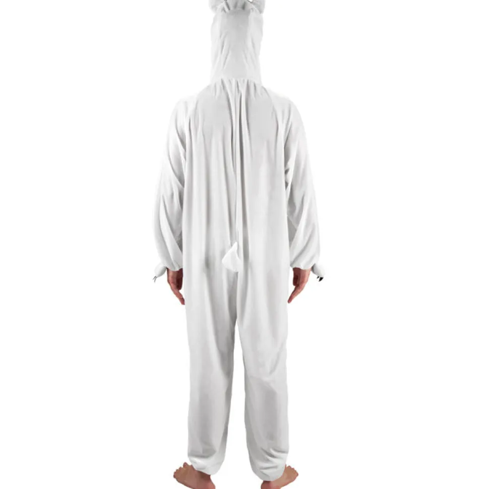 SALE Kinder-Kostüm Overall Eisbär, Gr. M bis 140cm Körpergröße - Plüschkostüm, Tierkostüm