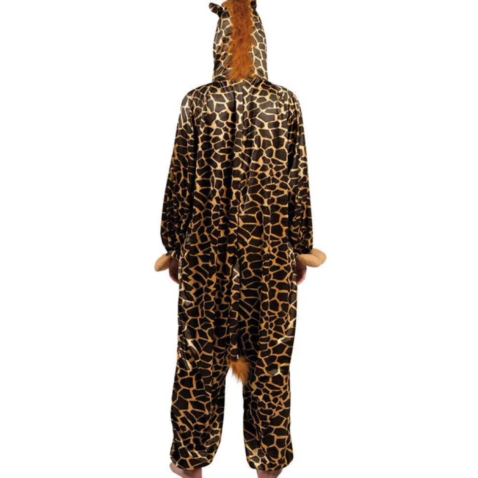 SALE Kinder-Kostüm Overall Giraffe, Gr. M bis 140cm Körpergröße - Plüschkostüm, Tierkostüm