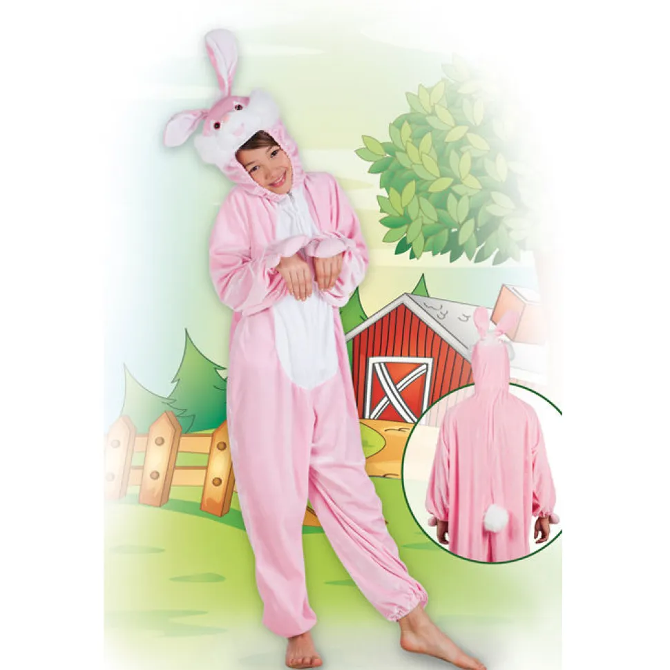 SALE Kinder-Kostüm Overall Kaninchen, Gr. M bis 140cm Körpergröße - Plüschkostüm, Tierkostüm