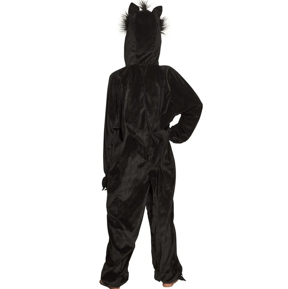 SALE Kinder-Kostüm Overall Katze, Gr. M bis 140cm Körpergröße - Plüschkostüm, Tierkostüm