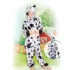 SALE Kinder-Kostüm Overall Kuh, Gr. M bis 140cm Körpergröße - Plüschkostüm, Tierkostüm