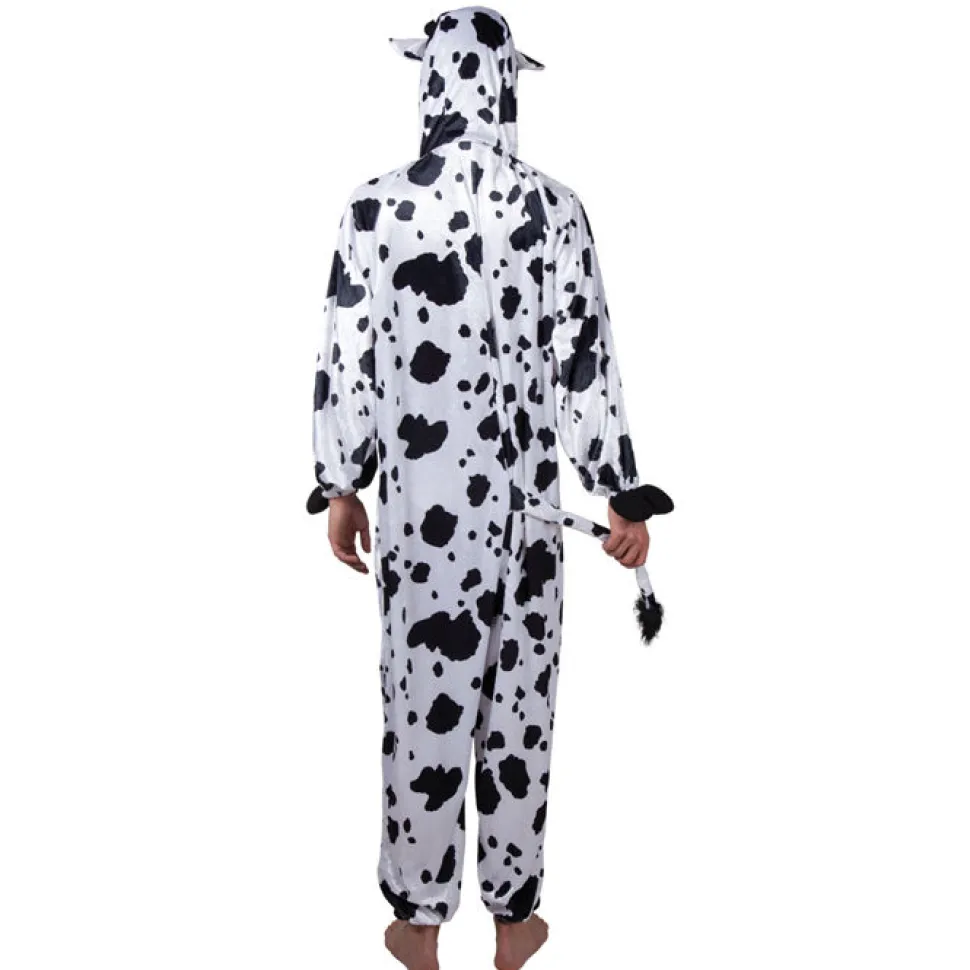 SALE Kinder-Kostüm Overall Kuh, Gr. M bis 140cm Körpergröße - Plüschkostüm, Tierkostüm