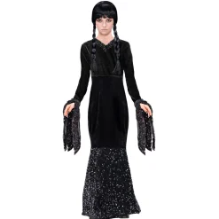SALE Kinder-Kostüm Schwarzes Halloweenkleid, Gr. 116