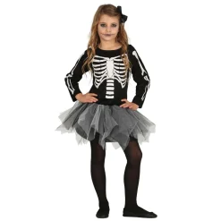 SALE Kinder-Kostüm Tutu-Kleid Skelett, 3-4 Jahre
