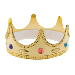 SALE Kinder-Krone, 17 cm, gold mit Ziersteinen