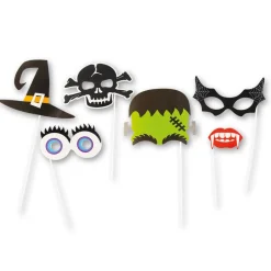 SALE Kinder Photo-Booth Set Halloween für witzige Bilder, 6 Motive