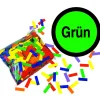 SALE Konfetti Streifen, grün, 250 g