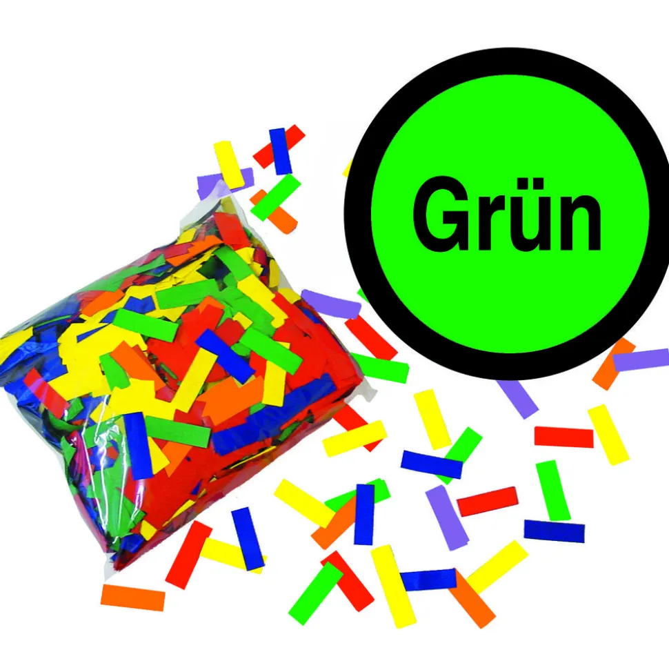 SALE Konfetti Streifen, grün, 250 g