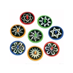 SALE Kreisel Hologramm, 3,5 cm, 1 Stk.