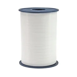 SALE Kräuselband America, Breite 5 mm, 500 m auf der Spule, Weiß