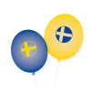SALE Latexballons Schweden, 8 Stück