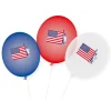 SALE Latexballons USA, 9 Stück