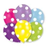 SALE Luftballon Polka Dots, Bunt, 6 Stk.
