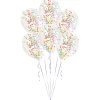 SALE Luftballons mit Konfetti, bunt, 6 Stück, 27cm