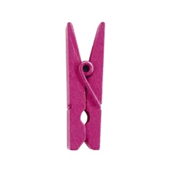 SALE Mini-Wäscheklammern fuchsia, 3,5 cm, 12 Stk