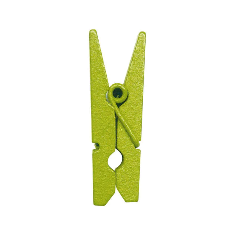 SALE Mini-Wäscheklammern grün, 3,5 cm, 12 Stk