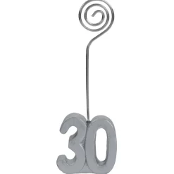 SALE Notizhalter Zahl 30, silber, 2 Stück