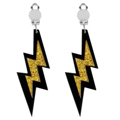 SALE Ohrringe Blizz / Blitz, Gold, 1 Paar