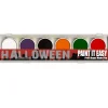 SALE PAINT IT EASY Aqua-Make-Up Schminke auf Wasserbasis, Malkasten mit Pinsel, 6 Halloween-Farben