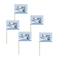 SALE Party Picker Baby Boy mit Storch, blau