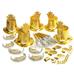 SALE Party-Set Silvester, gold, 21-teilig