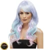 SALE Perücke Damen Langhaar Clamour Deluxe mit Farbverlauf, STYLEBAR, Türkis-Lila