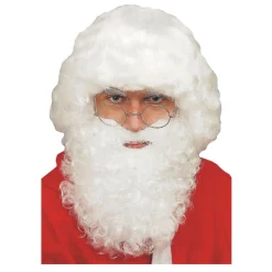 SALE Perücke Herren Nikolaus Weihnachtsmann, Standard, weiß