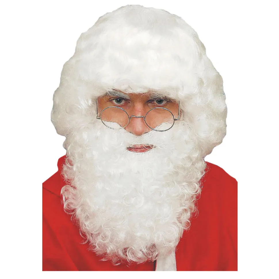 SALE Perücke Herren Nikolaus Weihnachtsmann, Standard, weiß