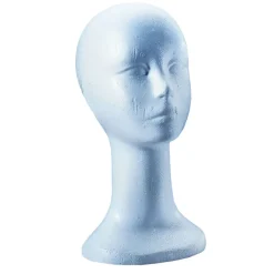 SALE Perückenkopf aus Styropor, Frauenkopf