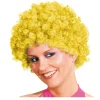 SALE Perücke Unisex Clown, Afro Hair, kleine Locken, gelb