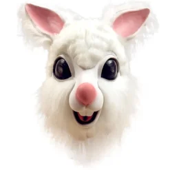 SALE Plüsch-Halbmaske Bunny / Hase, weiß