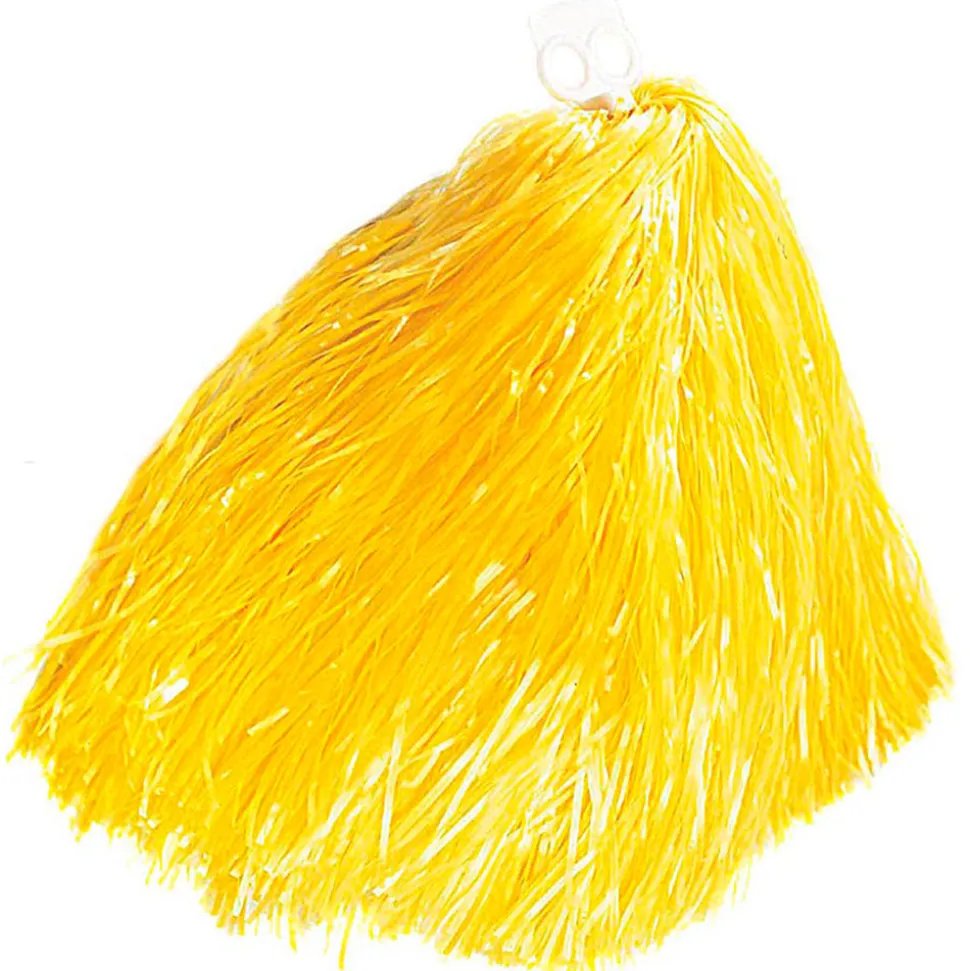 SALE Pom Pom mit Fingergriff, gelb, 1 Stück