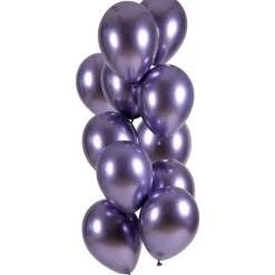 SALE Premium-Latex-Luftballons Ultra Shine Lila, 33cm, 12 Stk.