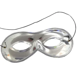 SALE Qualitäts-Maske Stoffbrille silber