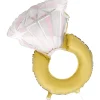 SALE Riesiger Folienballon Diamantring / Verlobungsring, Premiumqualität, Größe: ca. 80 cm