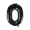 SALE Riesiger Folienballon Zahl 0, Premiumqualität, Höhe: ca. 86 cm, Farbe: Schwarz
